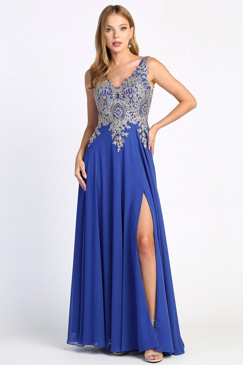 V Neck Embroidered Top Dress