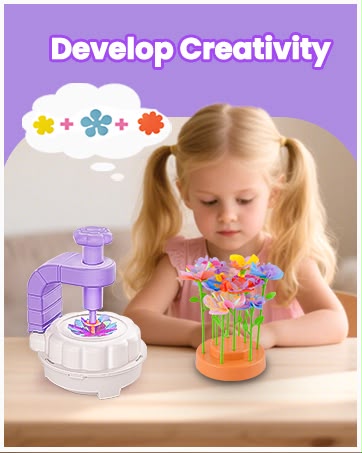 windpaint DIY Fabric Flower Bouquets Toys Accessories, DIY Craft Kits Flowers Accessories for