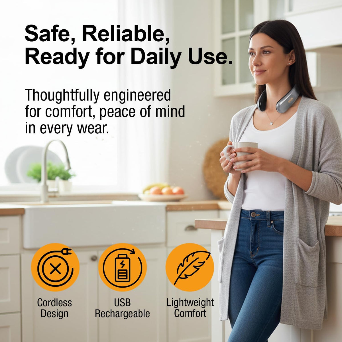 Wearable Neck Heater for Cold Weather, 4 Heat Settings