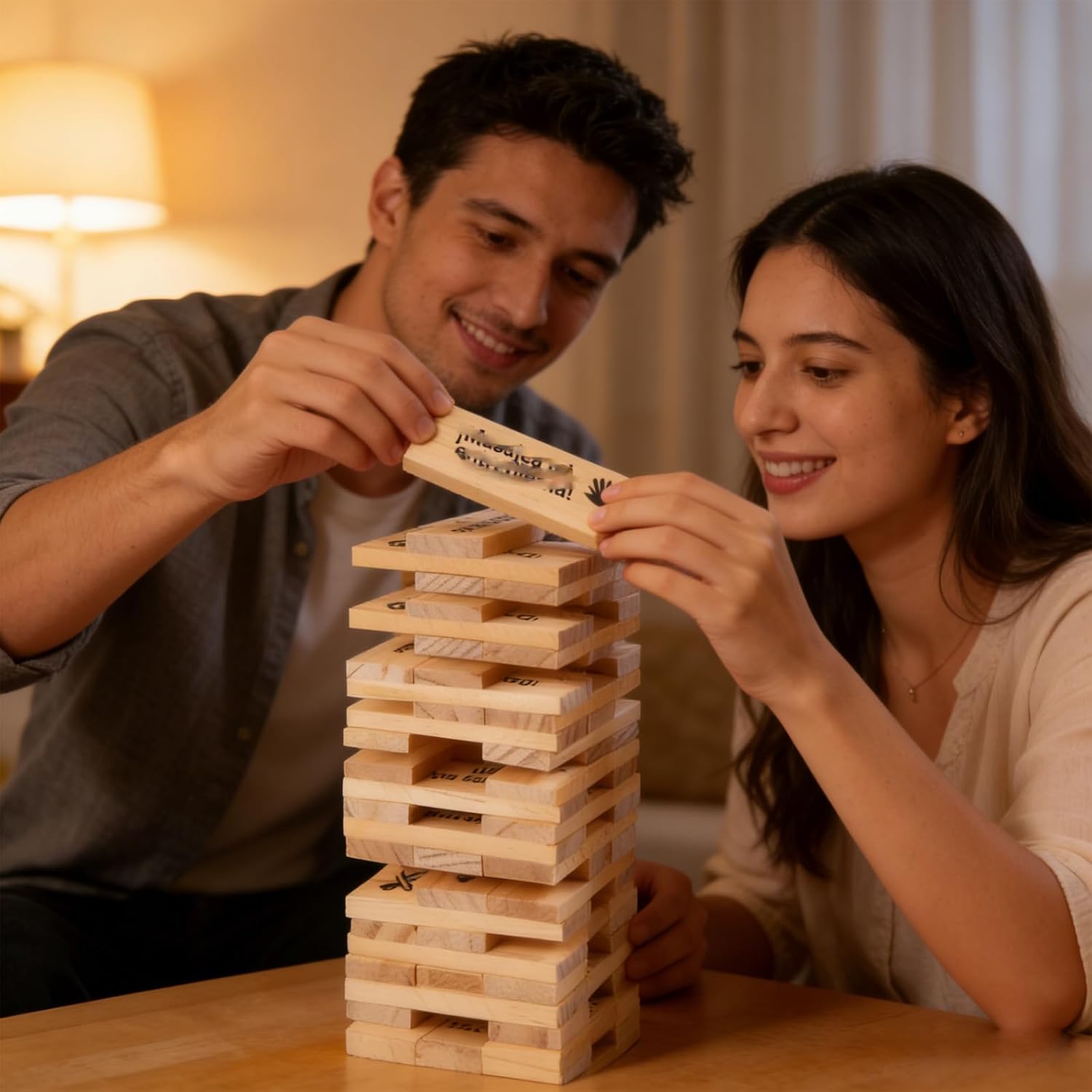 Lust Tower,48Pcs Super Naughty Block Tower Game