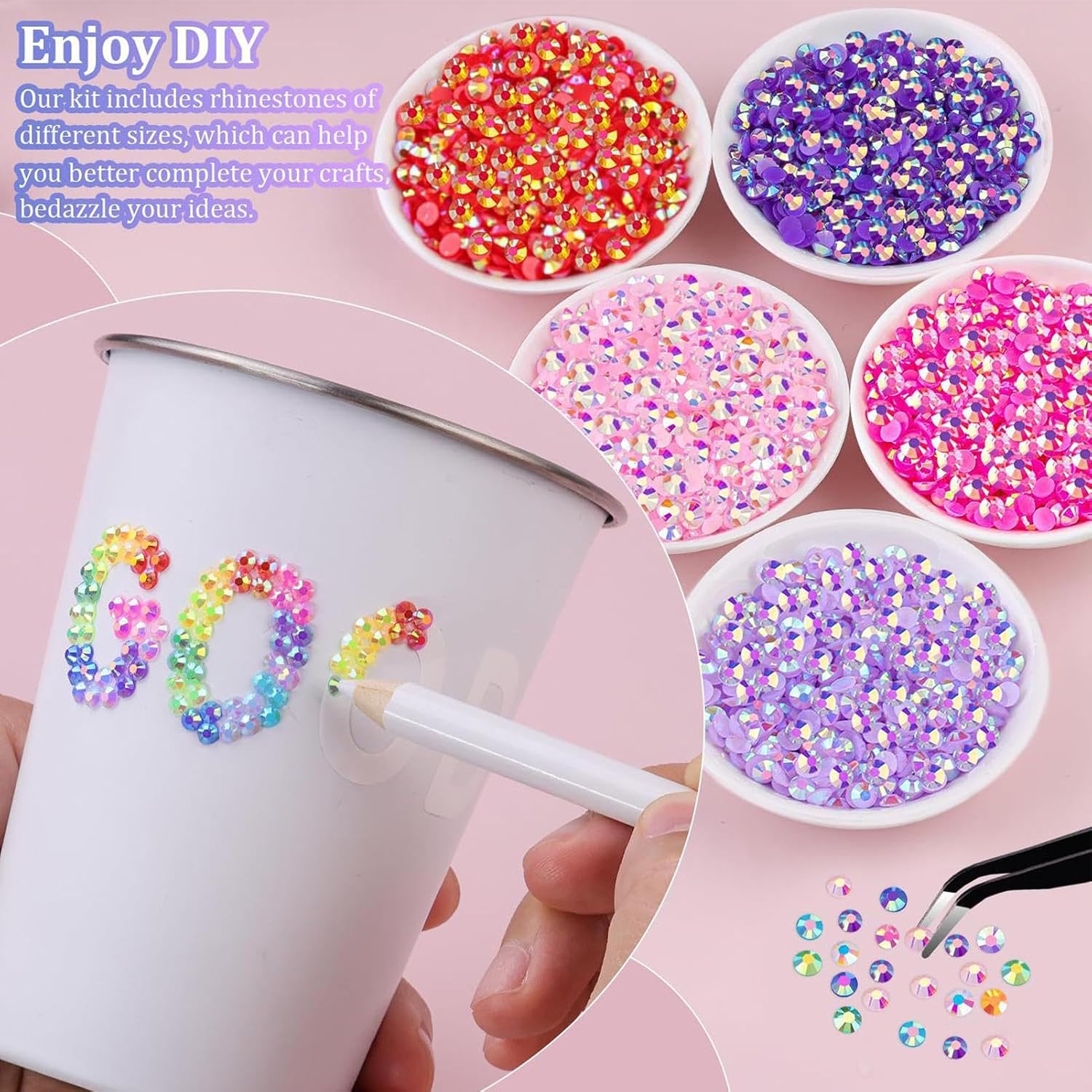 40 Colors Resin Jelly Rhinestones for Bedazzling