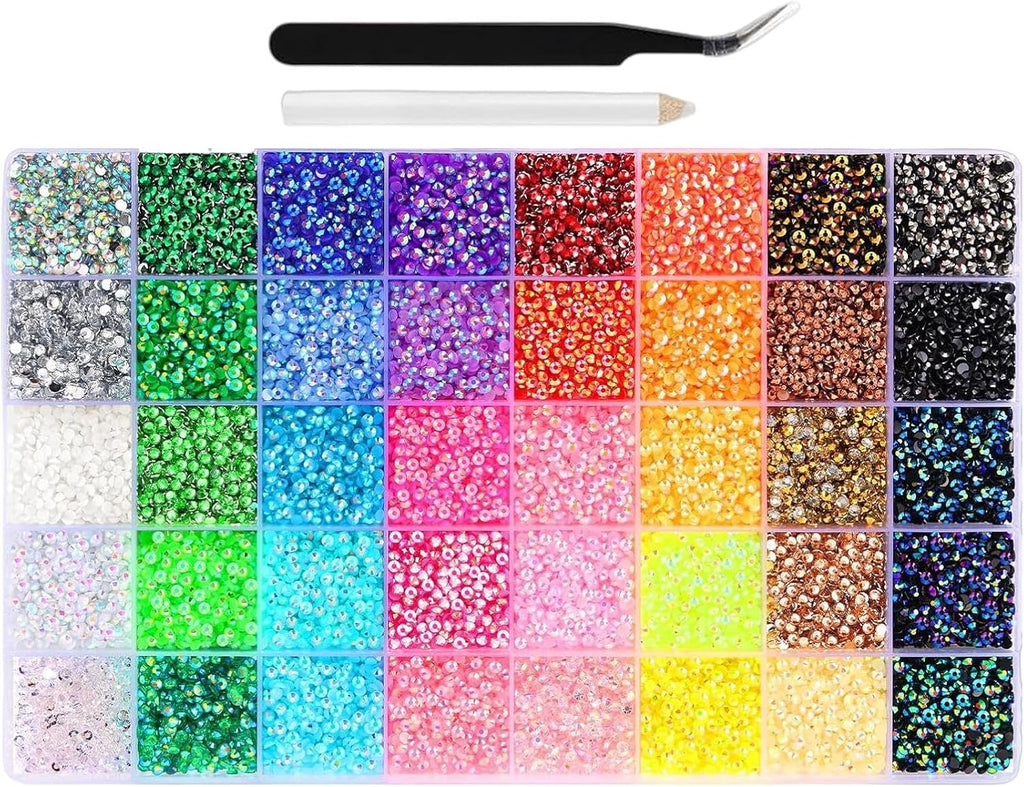 40 Colors Resin Jelly Rhinestones for Bedazzling