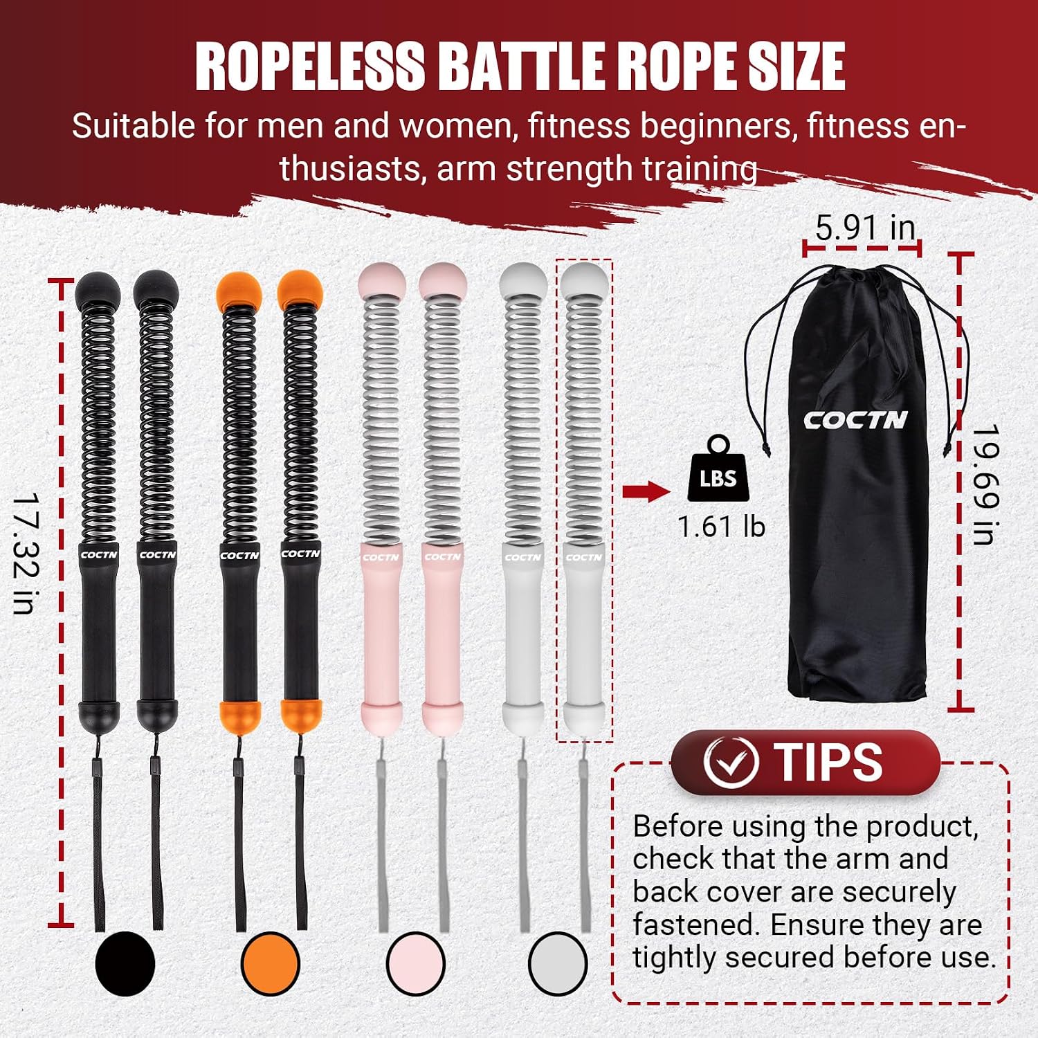Cordless Battle Rope for Home Gym