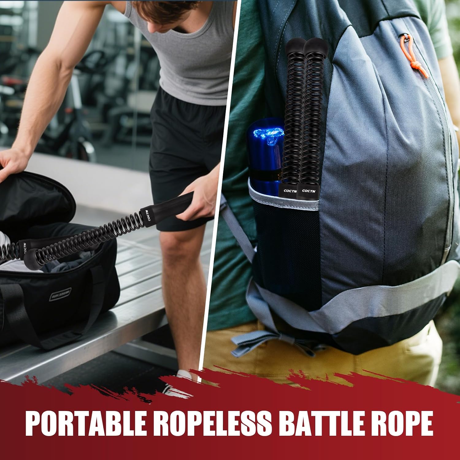 Cordless Battle Rope for Home Gym