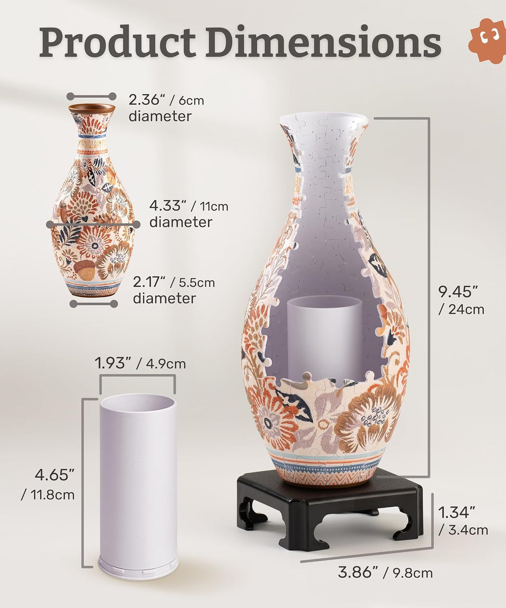 3D Puzzle Vase for Adults to Flower Arrangement