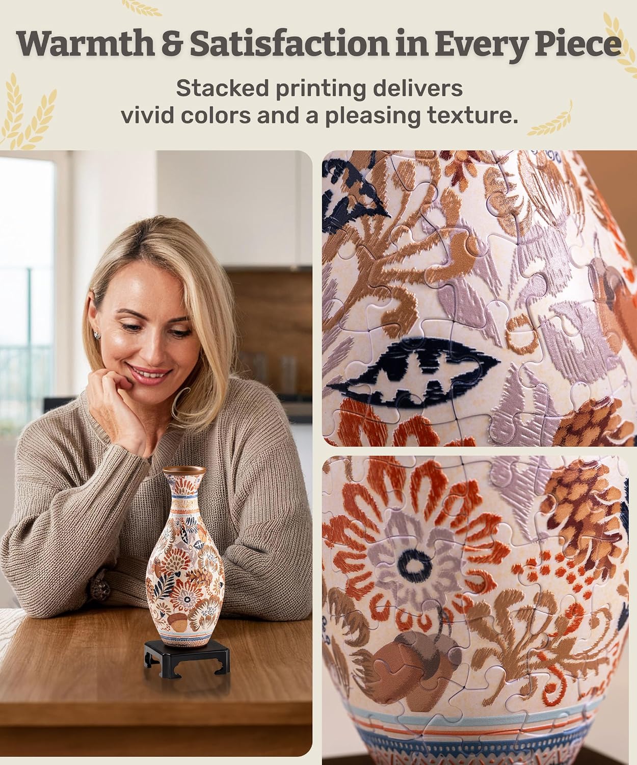 3D Puzzle Vase for Adults to Flower Arrangement