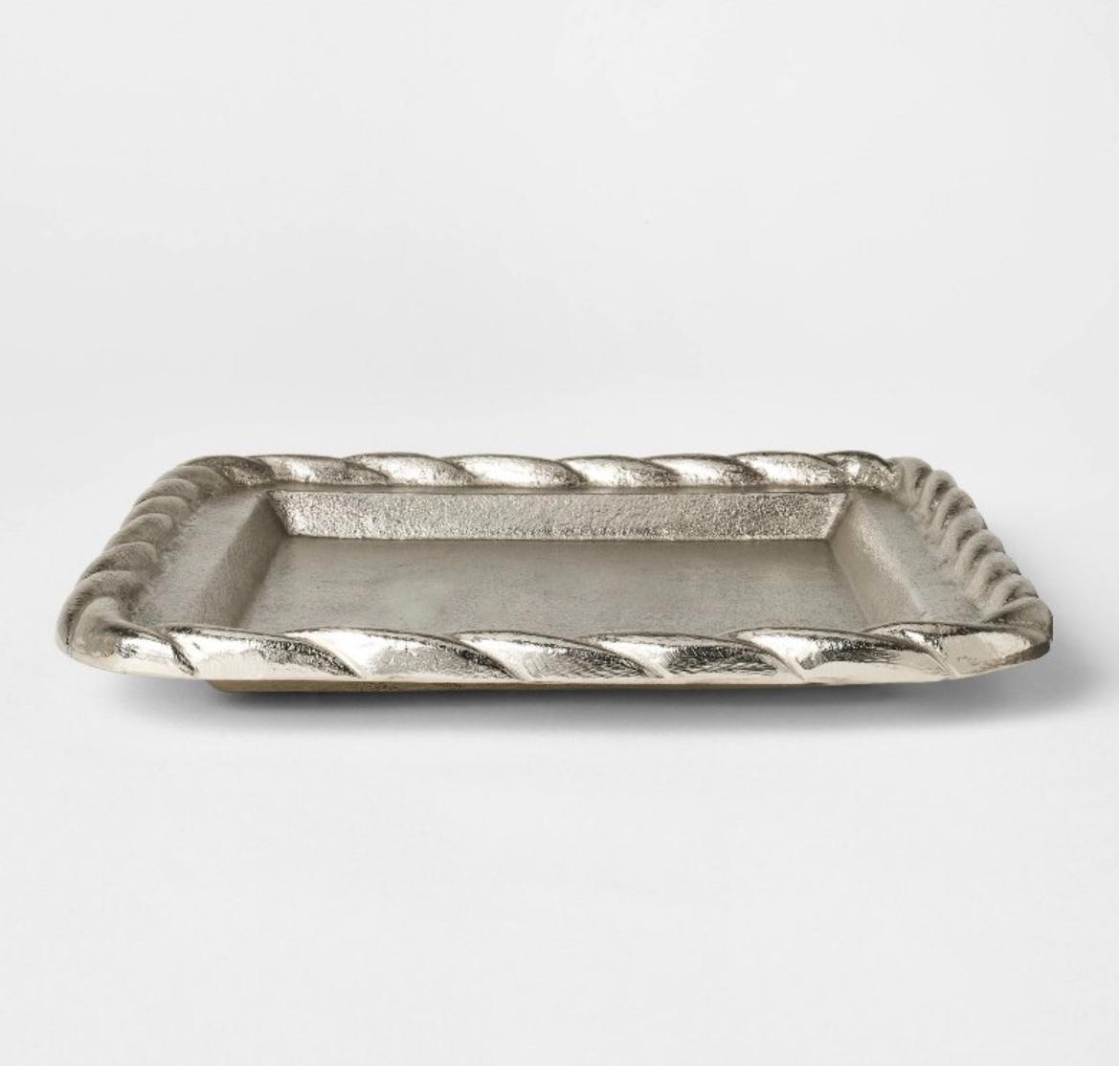 Catchall Tray Silver - Threshold™ designed with Studio McGee